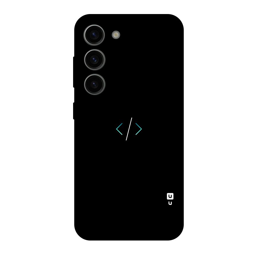 Minimal Dark Coding Original Polycarbonate Back Case for Galaxy S23