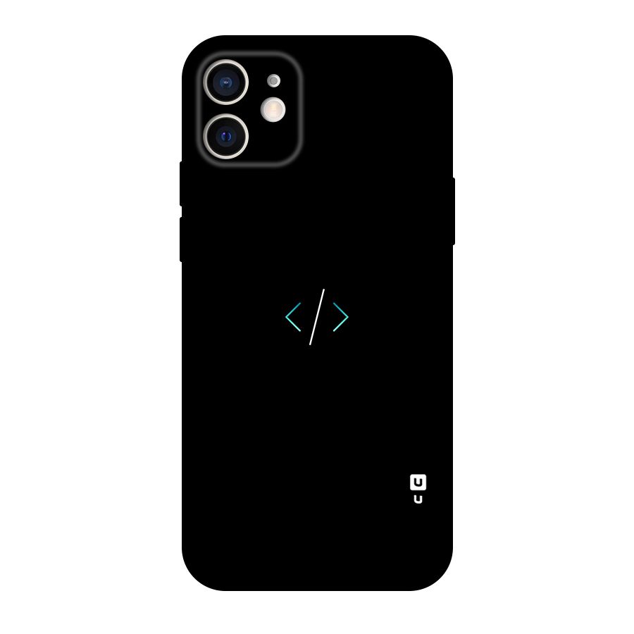 Minimal Dark Coding Original Polycarbonate Back Case for iPhone 12