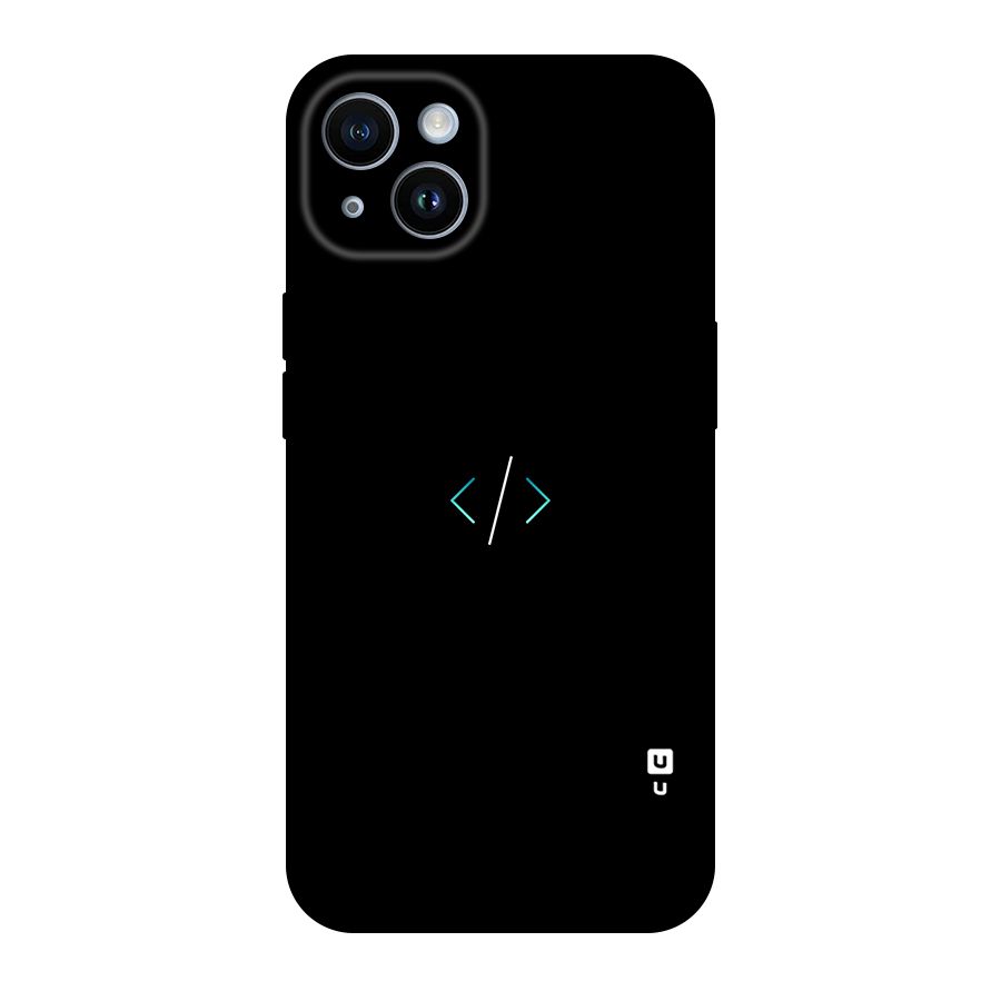 Minimal Dark Coding Original Polycarbonate Back Case for iPhone 14