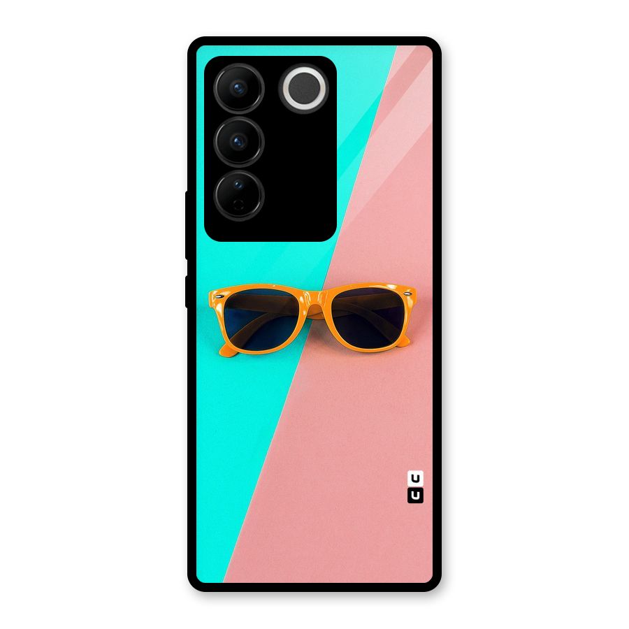 Minimal Glasses Glass Back Case for Vivo V27 Pro