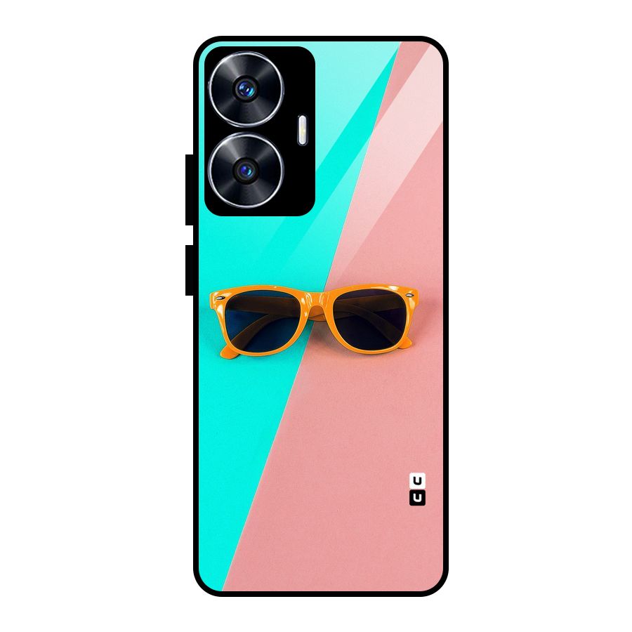 Minimal Glasses Glass Back Case for realme C55