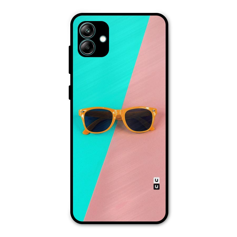 Minimal Glasses Metal Back Case for Galaxy A04