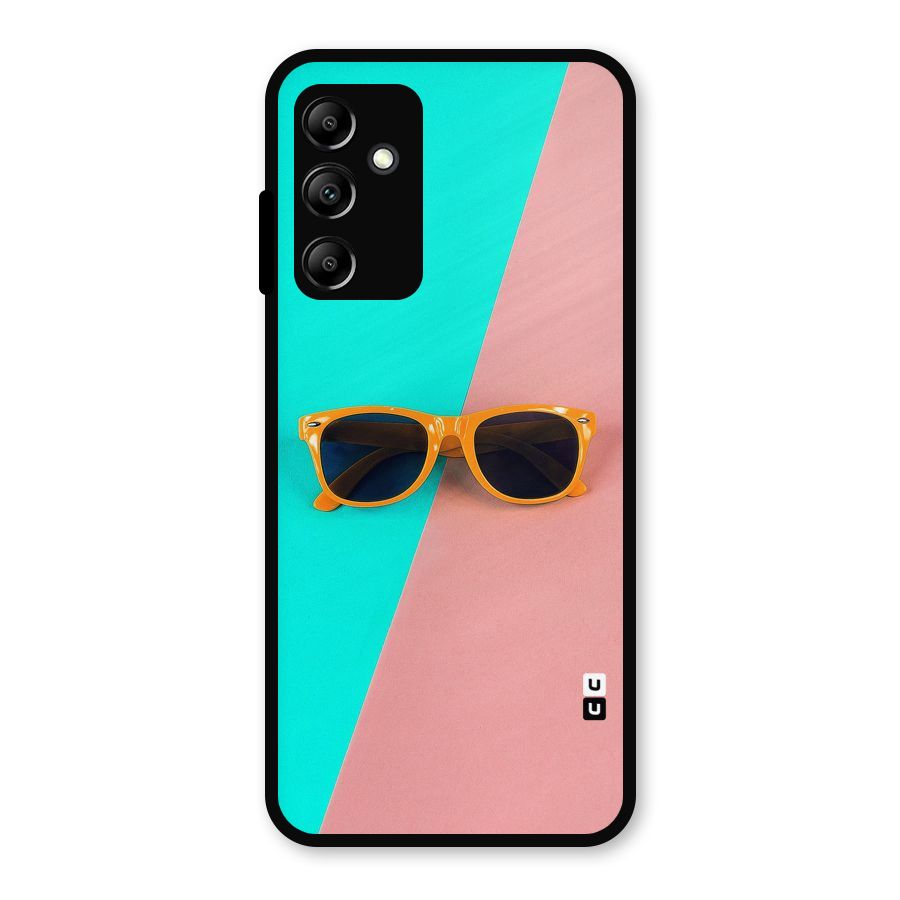 Minimal Glasses Metal Back Case for Galaxy A14 5G