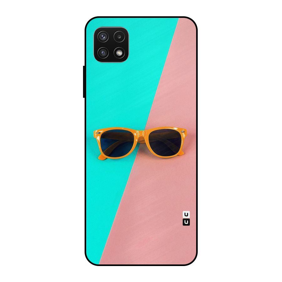 Minimal Glasses Metal Back Case for Galaxy A22 5G
