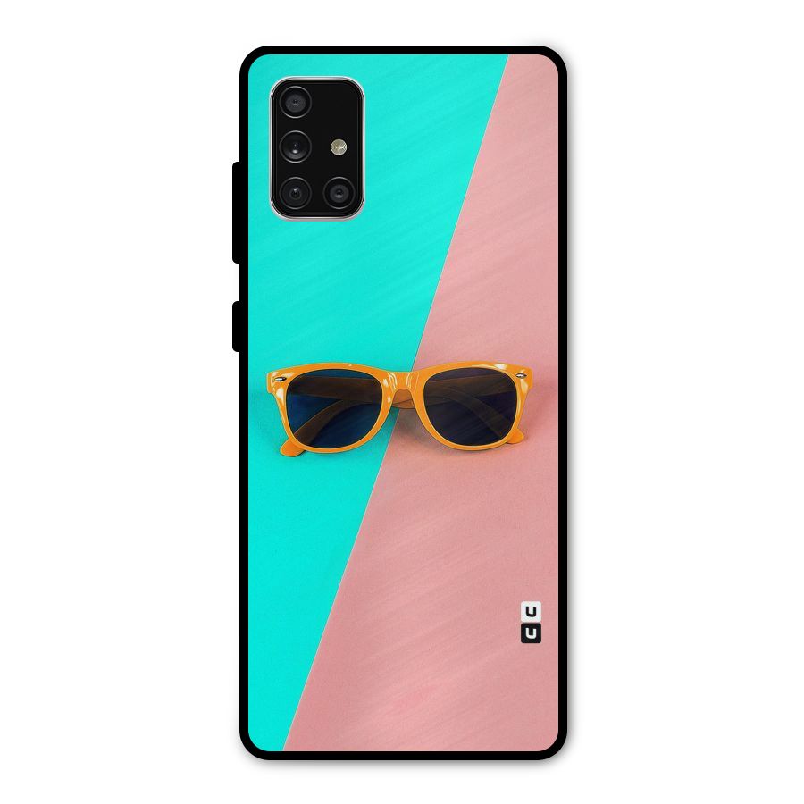 Minimal Glasses Metal Back Case for Galaxy A71