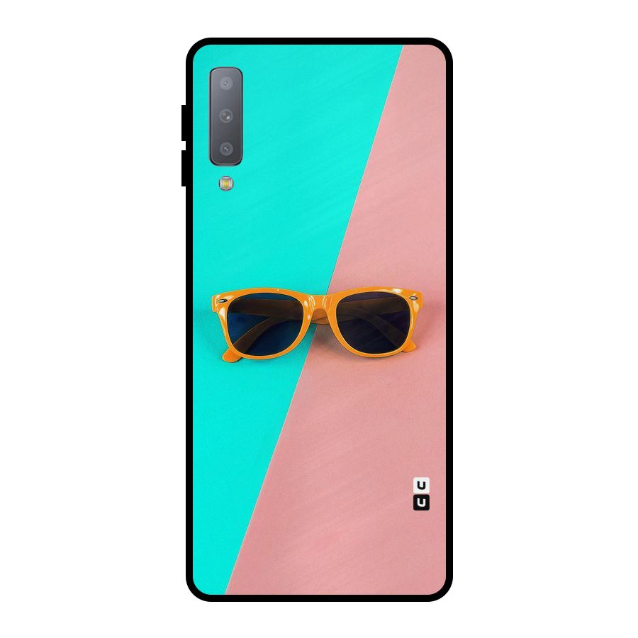Minimal Glasses Metal Back Case for Galaxy A7 (2018)