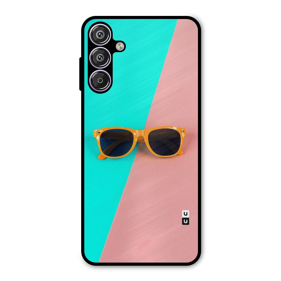 Minimal Glasses Metal Back Case for Galaxy F15