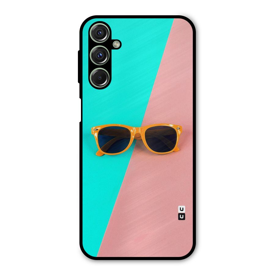 Minimal Glasses Metal Back Case for Galaxy M34