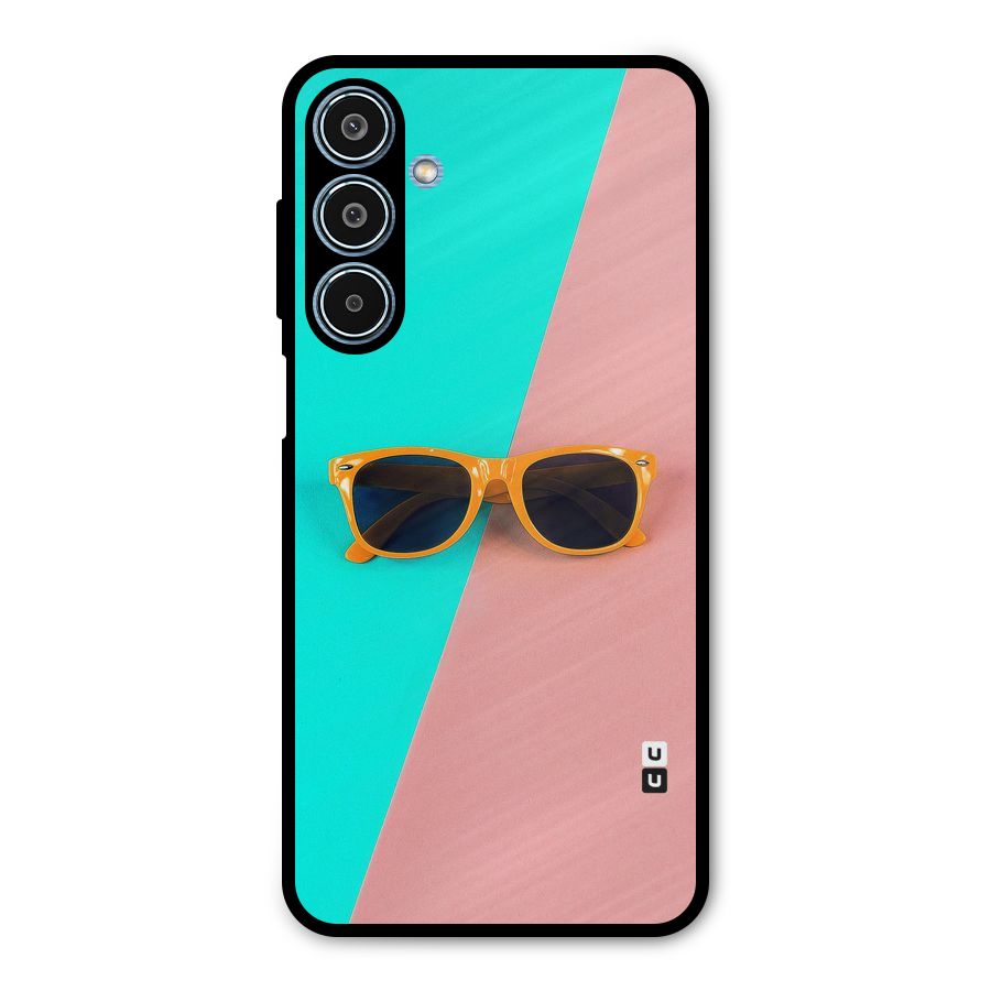 Minimal Glasses Metal Back Case for Galaxy M35