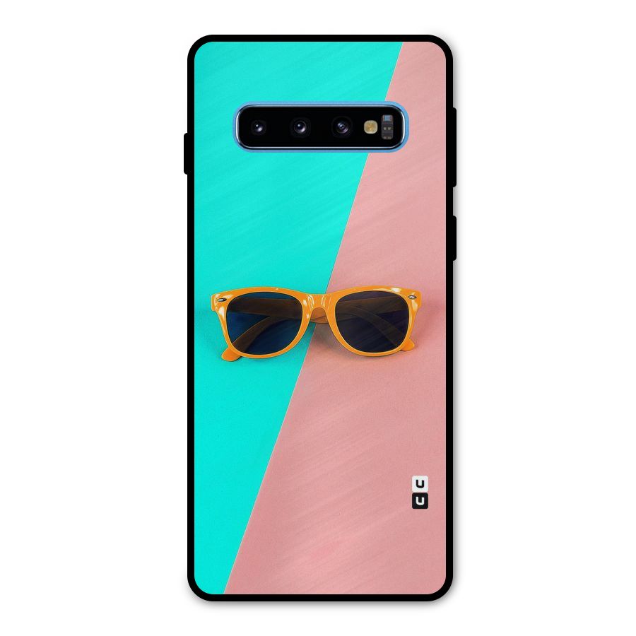 Minimal Glasses Metal Back Case for Galaxy S10