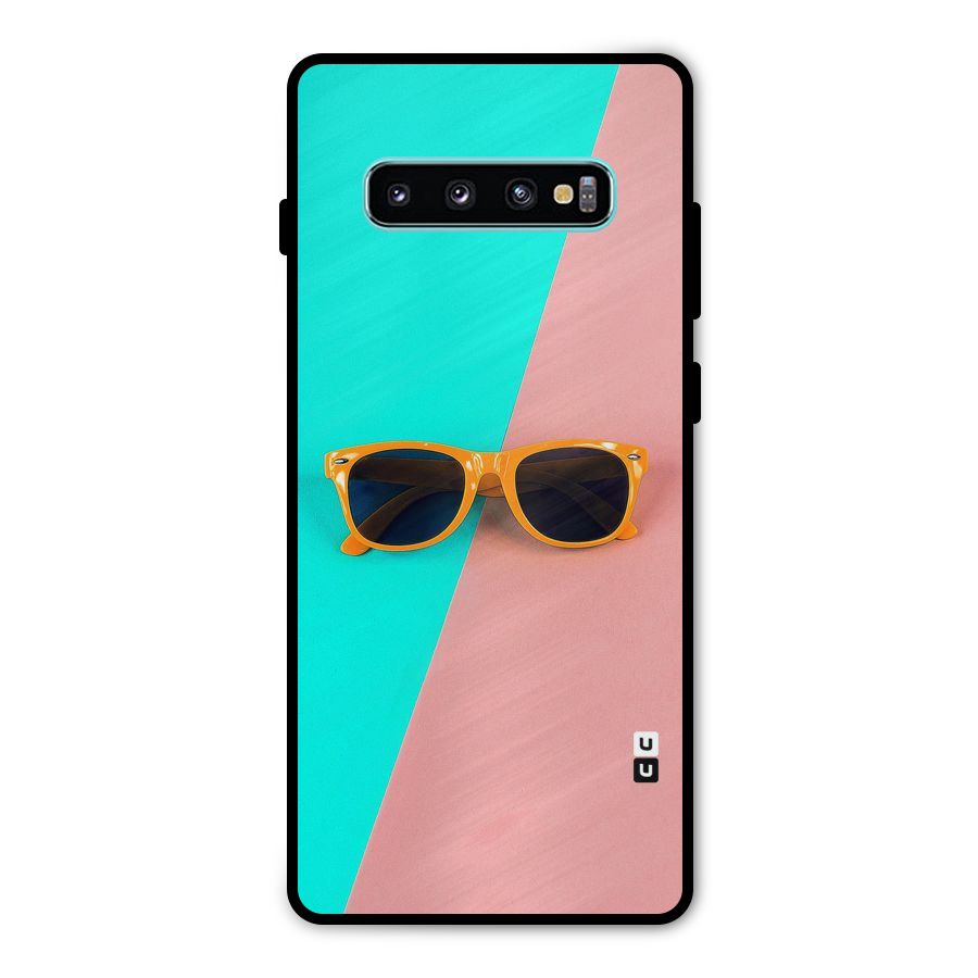 Minimal Glasses Metal Back Case for Galaxy S10 Plus
