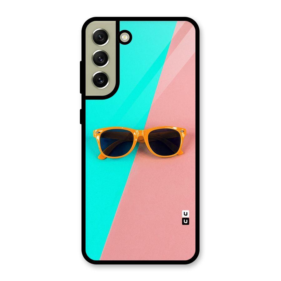 Minimal Glasses Metal Back Case for Galaxy S21 FE 5G (2023)