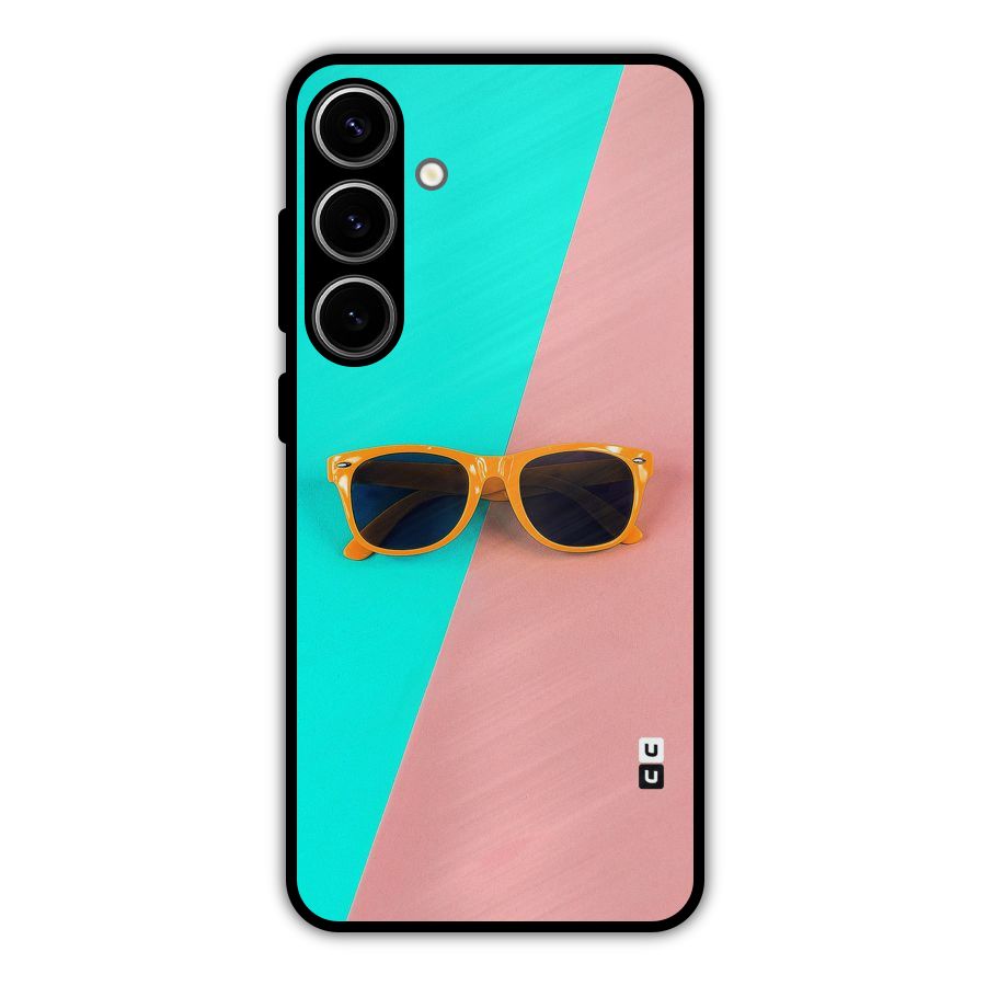 Minimal Glasses Metal Back Case for Galaxy S24 Plus