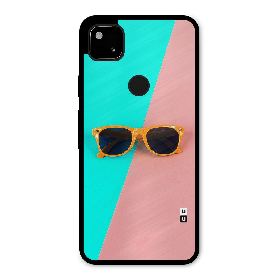 Minimal Glasses Metal Back Case for Google Pixel 4a
