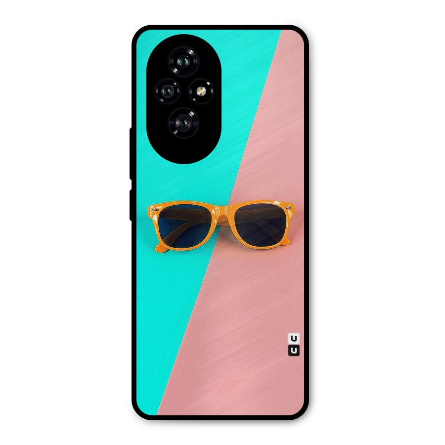 Minimal Glasses Metal Back Case for Honor 200
