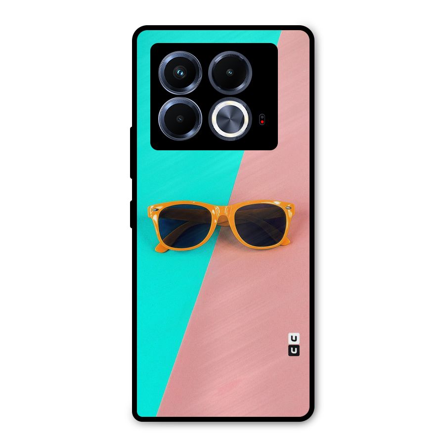 Minimal Glasses Metal Back Case for Infinix Note 40 5G