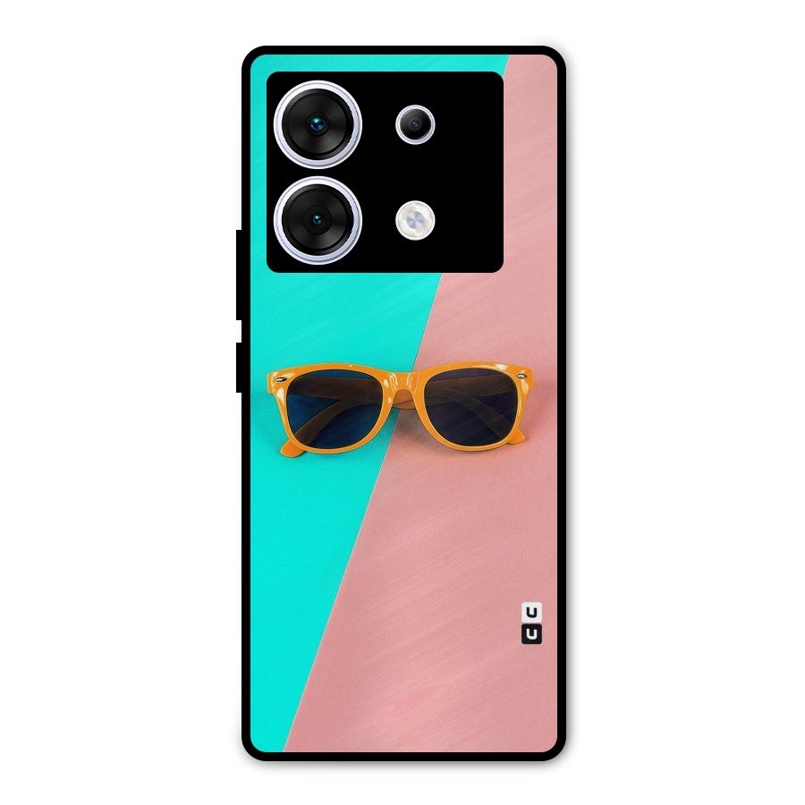 Minimal Glasses Metal Back Case for Infinix Zero 30 5G