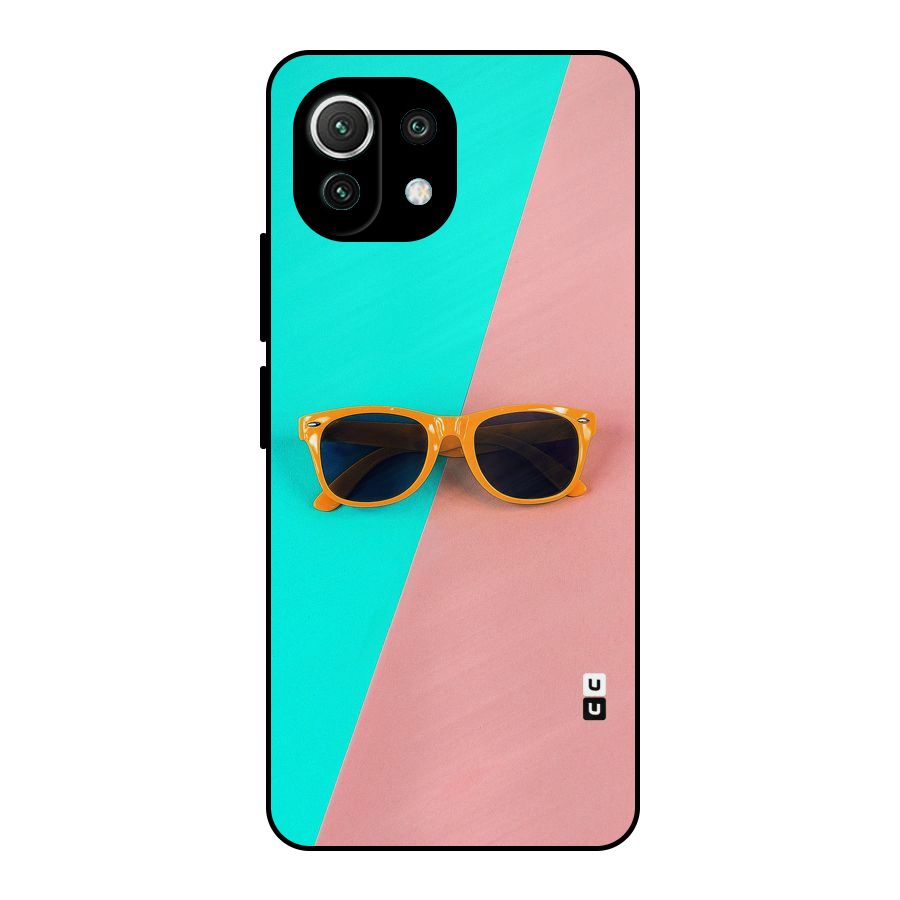 Minimal Glasses Metal Back Case for Mi 11 Lite NE 5G