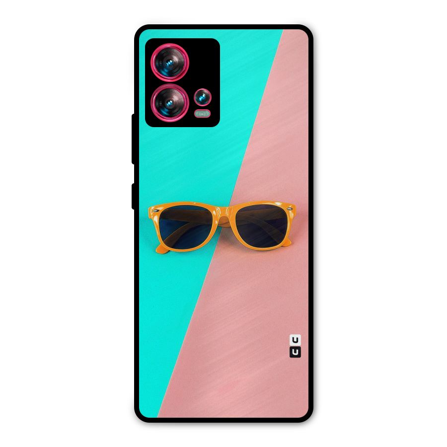 Minimal Glasses Metal Back Case for Motorola Edge 30 Fusion