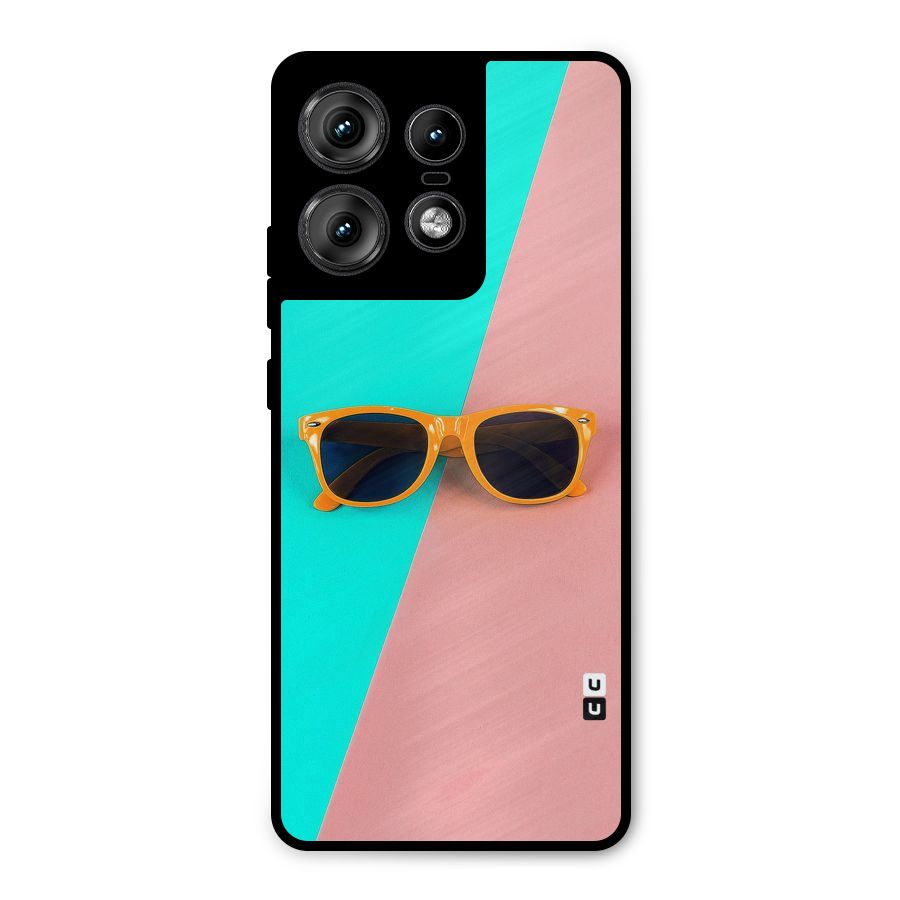 Minimal Glasses Metal Back Case for Motorola Edge 50 Pro