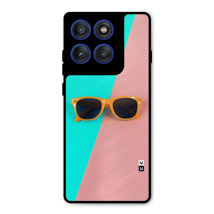 Minimal Glasses Metal Back Case for Motorola Edge 60 Pro