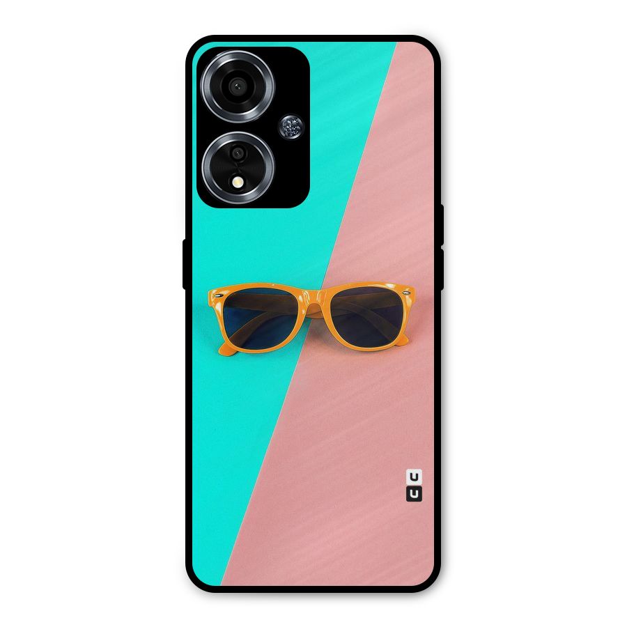 Minimal Glasses Metal Back Case for Oppo A59