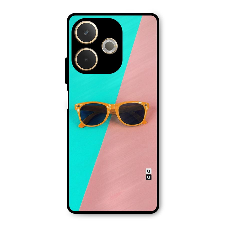 Minimal Glasses Metal Back Case for Oppo A5 Pro