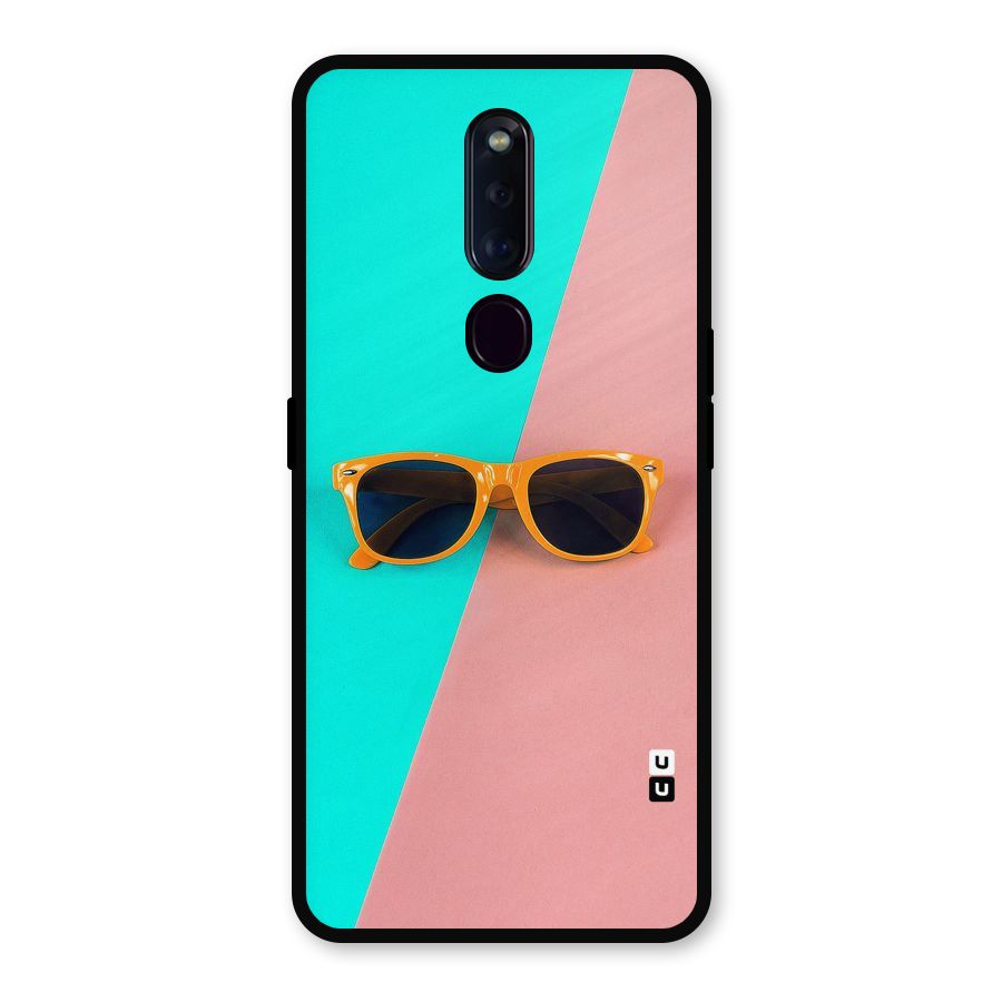 Minimal Glasses Metal Back Case for Oppo F11 Pro