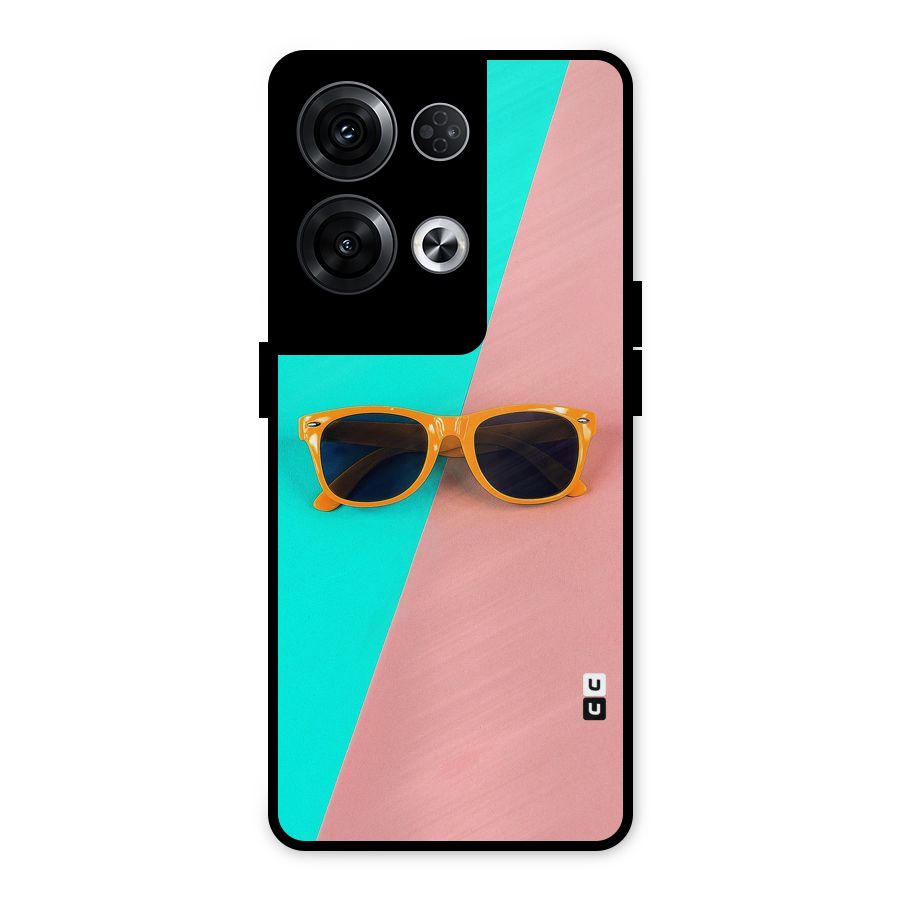 Minimal Glasses Metal Back Case for Oppo Reno8 Pro 5G