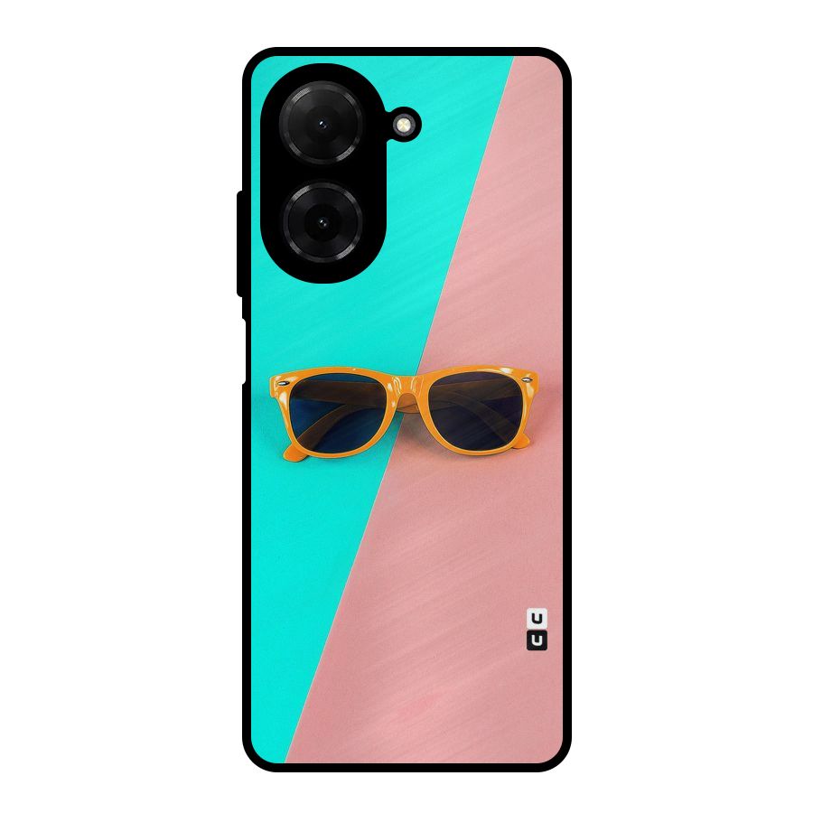 Minimal Glasses Metal Back Case for Poco C71