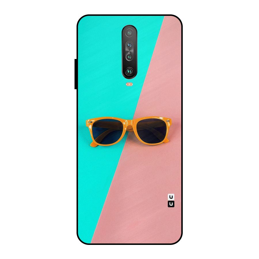 Minimal Glasses Metal Back Case for Poco X2
