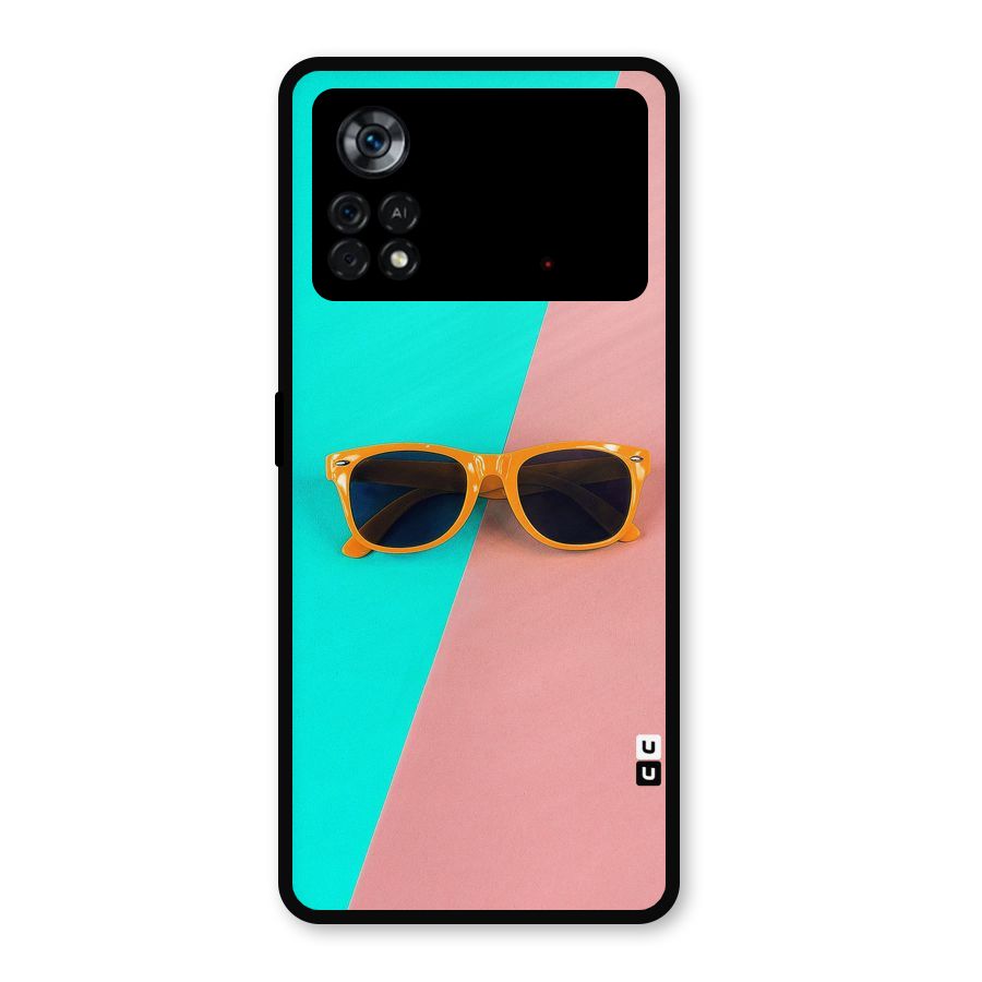 Minimal Glasses Metal Back Case for Poco X4 Pro 5G
