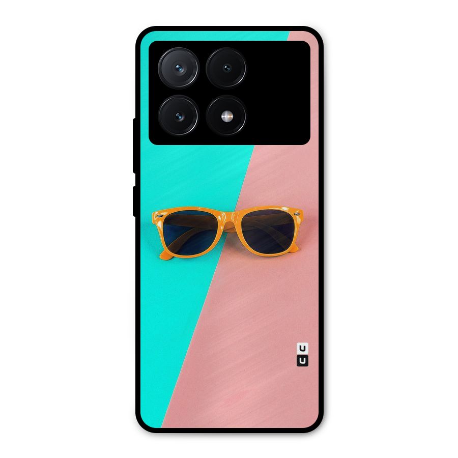 Minimal Glasses Metal Back Case for Poco X6 Pro