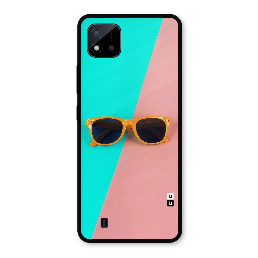 Minimal Glasses Metal Back Case for Realme C11 2021
