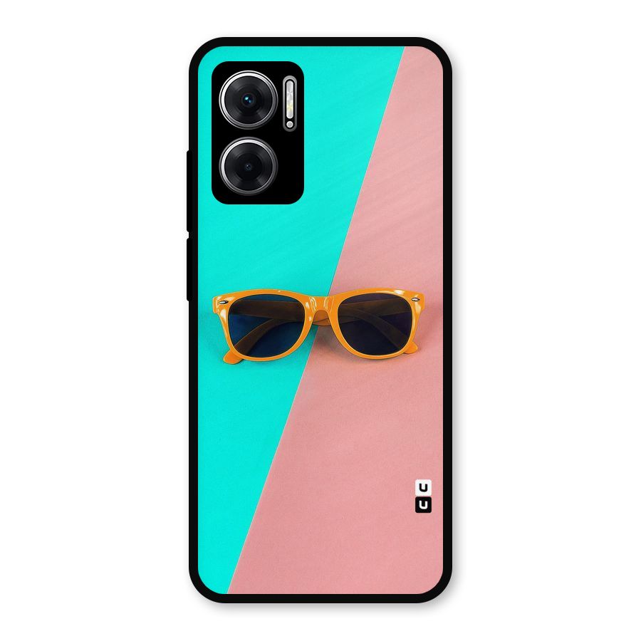 Minimal Glasses Metal Back Case for Redmi 11 Prime 5G