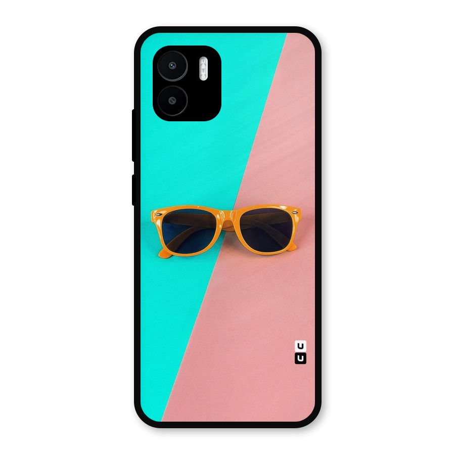 Minimal Glasses Metal Back Case for Redmi A2