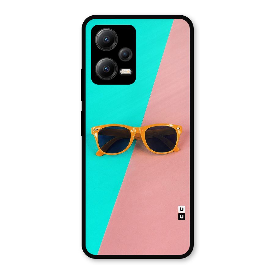 Minimal Glasses Metal Back Case for Redmi Note 12 5G