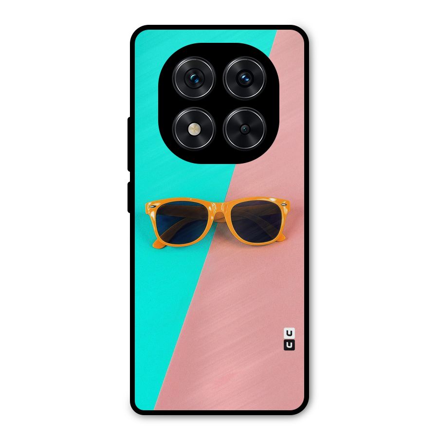 Minimal Glasses Metal Back Case for Redmi Note 14 Pro 5G