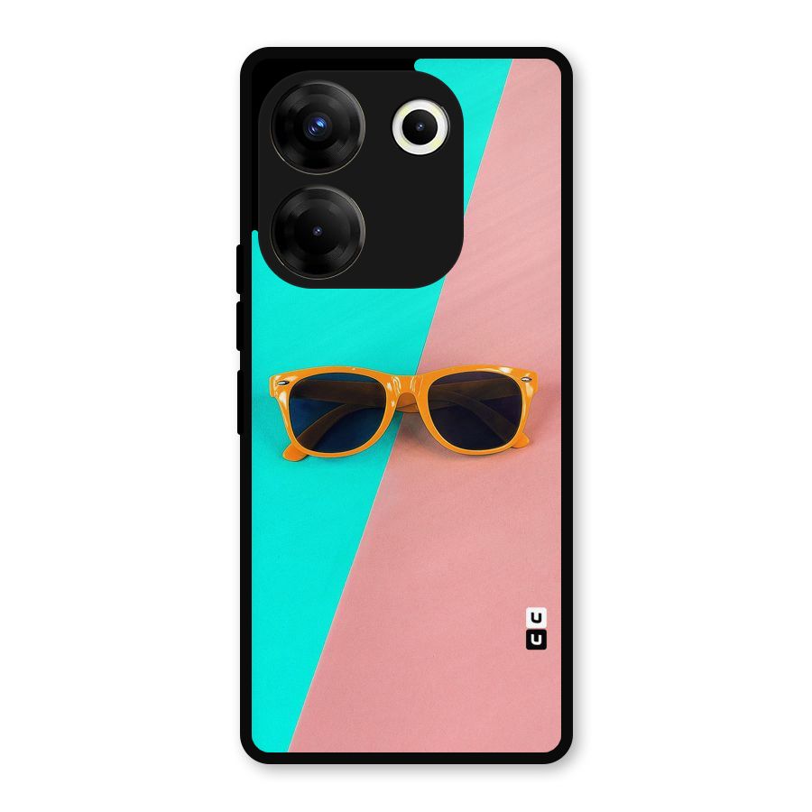 Minimal Glasses Metal Back Case for Tecno Camon 20