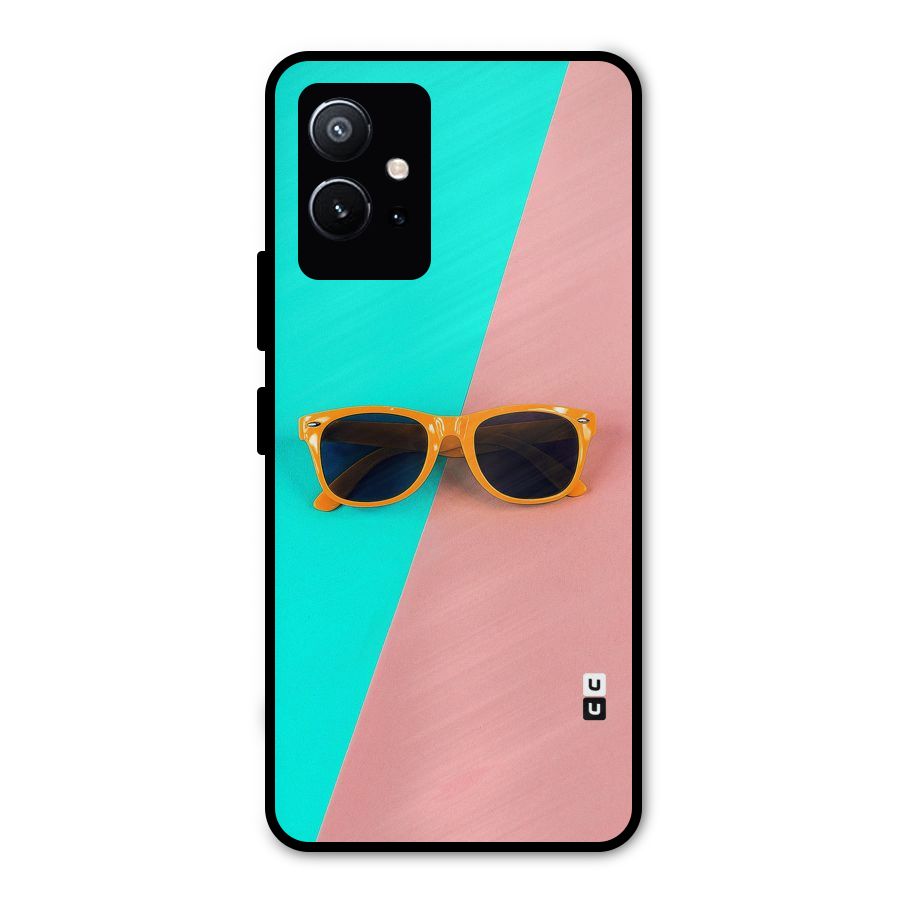 Minimal Glasses Metal Back Case for Vivo T1 5G