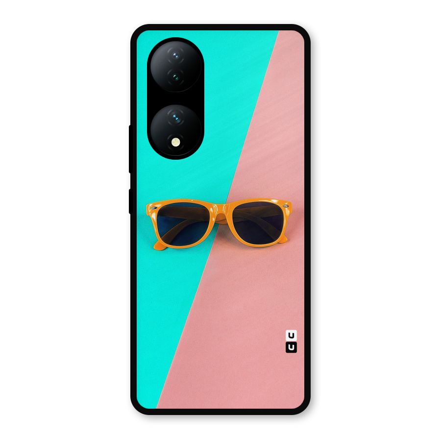 Minimal Glasses Metal Back Case for Vivo T2
