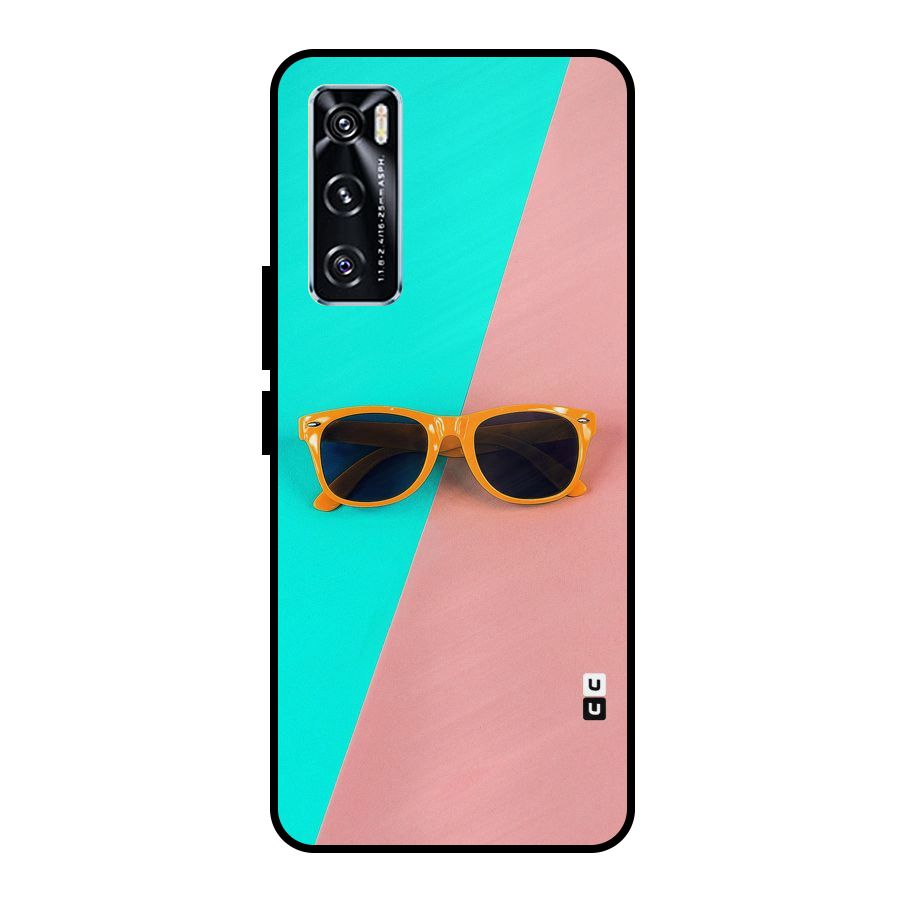 Minimal Glasses Metal Back Case for Vivo V20 SE