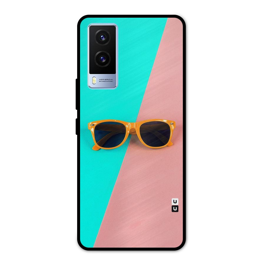 Minimal Glasses Metal Back Case for Vivo V21e 5G