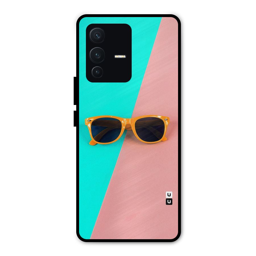 Minimal Glasses Metal Back Case for Vivo V23 Pro