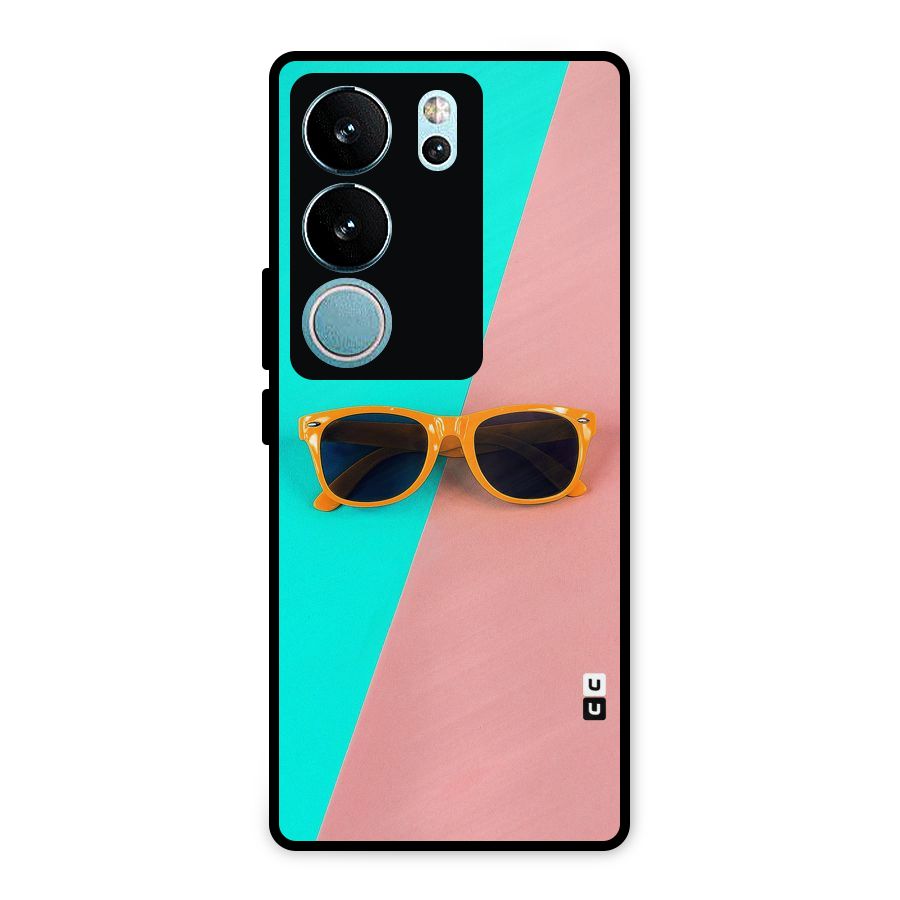 Minimal Glasses Metal Back Case for Vivo V29