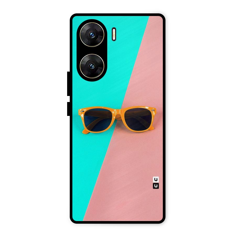 Minimal Glasses Metal Back Case for Vivo V29e