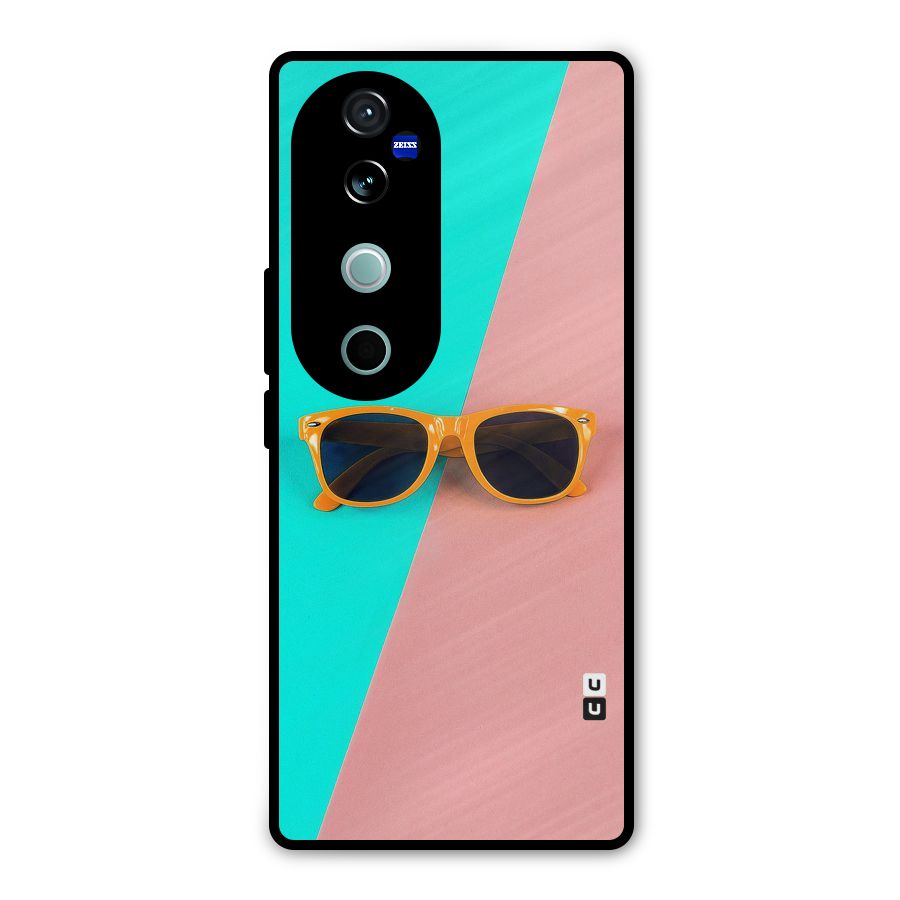 Minimal Glasses Metal Back Case for Vivo V40