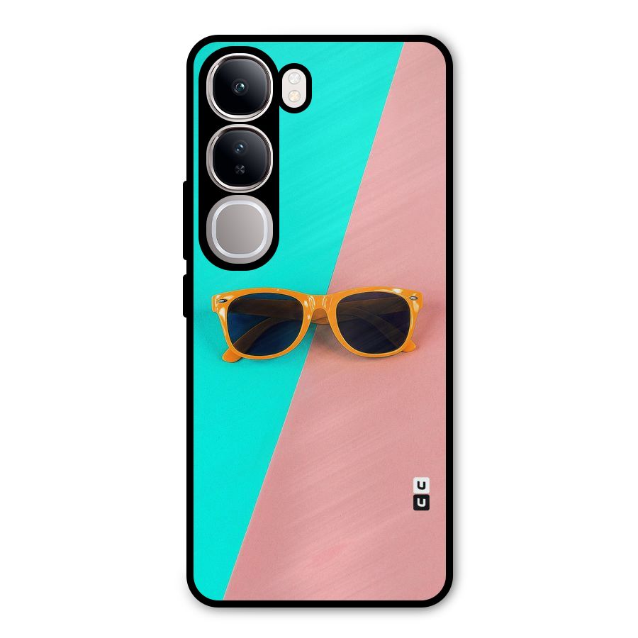 Minimal Glasses Metal Back Case for Vivo Y300