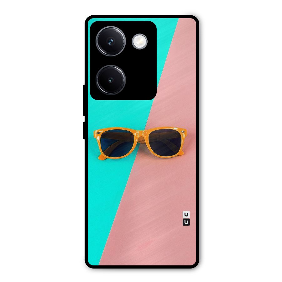 Minimal Glasses Metal Back Case for Vivo Y300 Plus