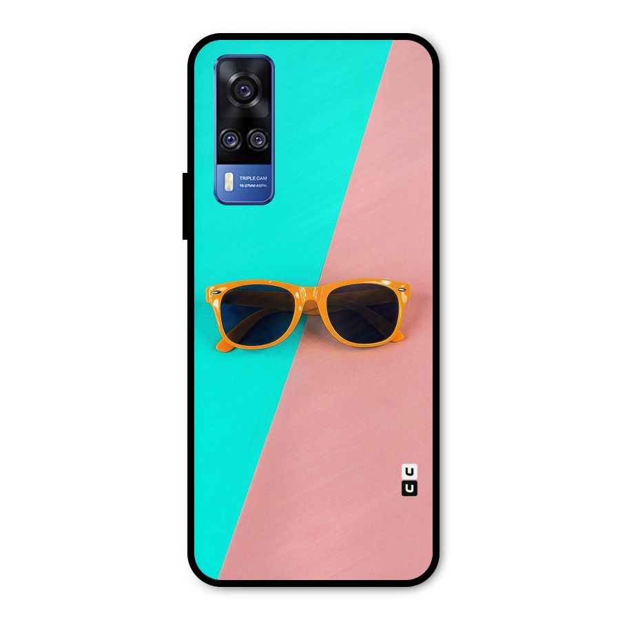 Minimal Glasses Metal Back Case for Vivo Y51A